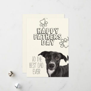 Gelukkig Vaderdag Hond Vader Kaart