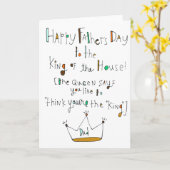 Gelukkig Vaderdag Kaart (Gele Bloem)