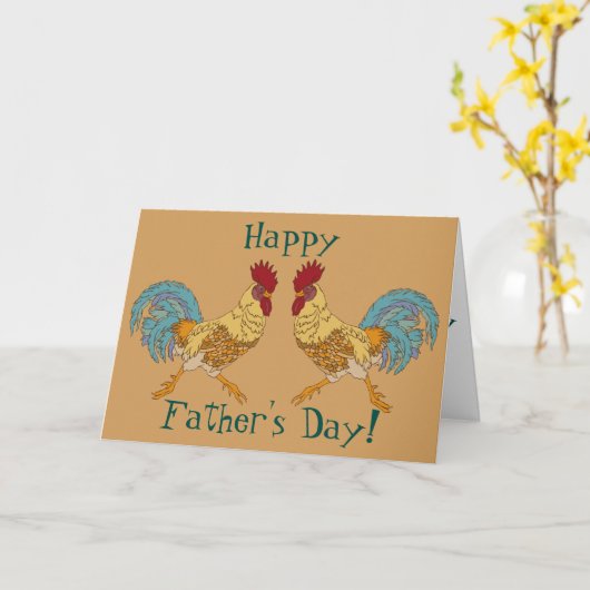 Gelukkig Vaderdag Kaart (Gele Bloem)