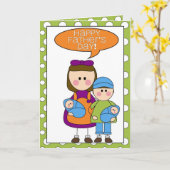 gelukkig vaderdag kaart (Gele Bloem)