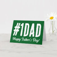 Gelukkig Vaderdag Kaart voor Nummer 1 Papa