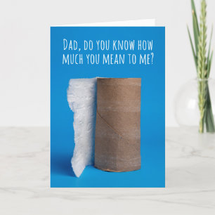 Gelukkig Vaderdag laatste stuk toiletpapier Feestdagen Kaart
