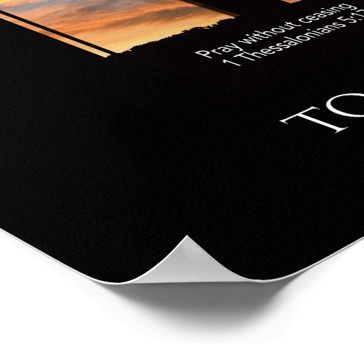 Gelukkig Vaderdag MAN WIE NODIG HEEFT VOOR GOD Poster (Hoek)