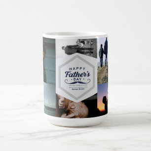 Gelukkig Vaderdag Snor Tribute Ontwerp Koffiemok