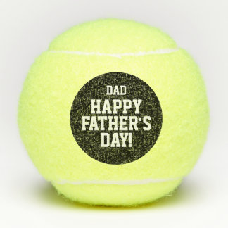 Gelukkig Vaderdag tennisballen cadeau met naam