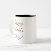 Gelukkig Vaderdag! Tweekleurige Koffiemok (Voorkant links)