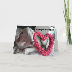 Gelukkig Vaderdag ... Van de Weimaraner Dog Kaart