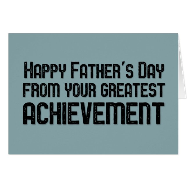 Gelukkig Vaderdag van uw grootste prestatie (Voorkant Horizontaal)