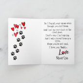 Gelukkig Vaderdag van uw Kaart van de Hond van de (Binnen)