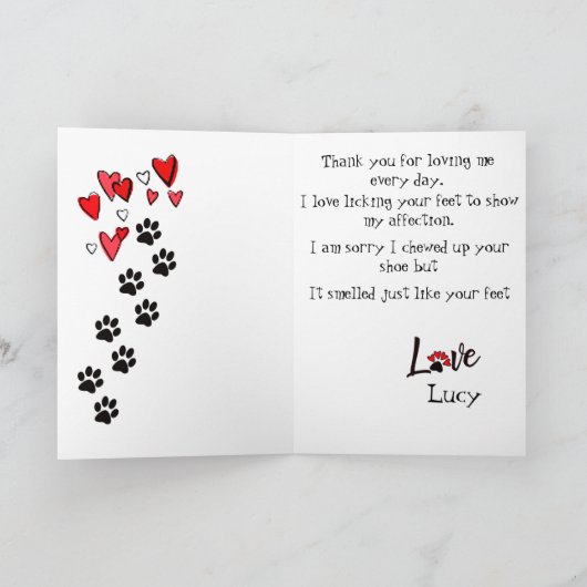 Gelukkig Vaderdag van uw Labrador Kaart (Binnen)