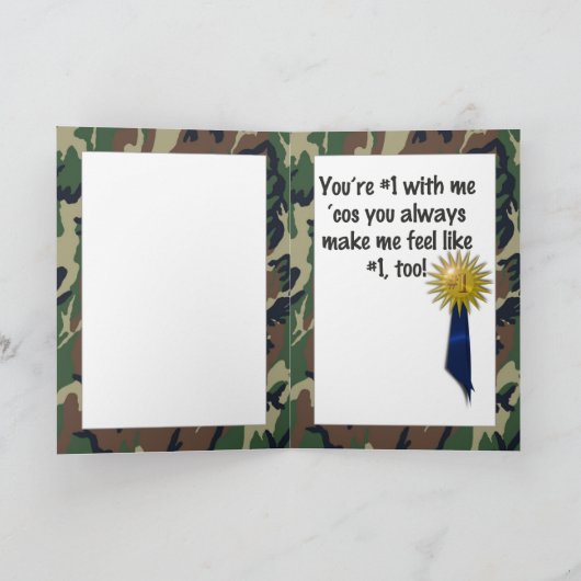 Gelukkig Vaderdag voor mijn #1 Pap Kaart (Binnen)