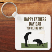 Gelukkig vaders Dag Pap Je beste vader Sleutelhanger (Voorkant)