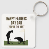 Gelukkig vaders Dag Pap Je beste vader Sleutelhanger (Achterkant)
