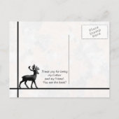 Gelukkig vader's Deer Briefkaart (Achterkant)