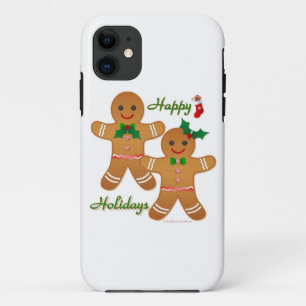 Gelukkig vakantie kerstmannetje van peperkoek jong iPhone 11 hoesje