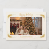 Gelukkig vakantiehuis kerstkaart (Voorkant)