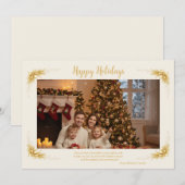 Gelukkig vakantiehuis kerstkaart (Voorkant / Achterkant)