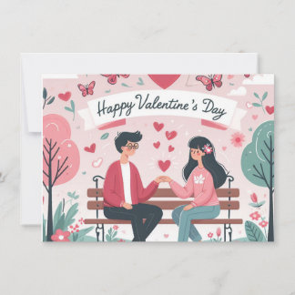 Gelukkig Valentijn Feestdagenkaart