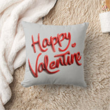 Gelukkig Valentijn Gezellige Romantische Worp Kuss