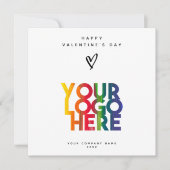 Gelukkig Valentijnsdag Business Logo Hartelijk dan (Voorkant)