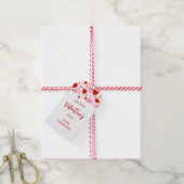 Gelukkig Valentijnsdag Gift Label, rood en roze ha Cadeaulabel (Met Touw)