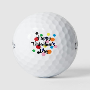 Gelukkig Valentijnsdag Golfvallen Golfballen