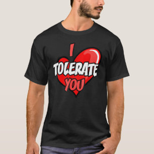 Gelukkig Valentijnsdag grappig dat ik je retro C v T-shirt