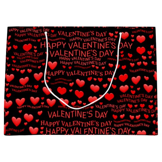 Gelukkig Valentijnsdag Groot Cadeauzakje (Voorkant)