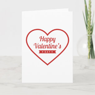 Gelukkig Valentijnsdag hart Feestdagen Kaart