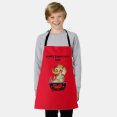 Gelukkig Valentijnsdag Kinder Koken Schort Elephan (Gedragen)