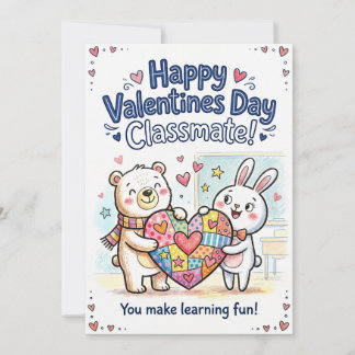 Gelukkig Valentijnsdag Klasgenoot Kaart