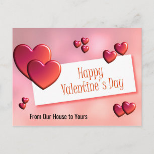 Gelukkig Valentijnsdag Post Card Postkaart