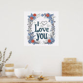 Gelukkig valentijnsdag poster (Keuken)