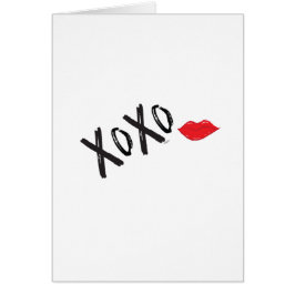 Gelukkig Valentijnsdag Red XOXO Love Kiss