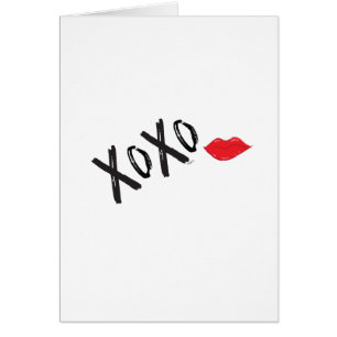 Gelukkig Valentijnsdag Red XOXO Love Kiss