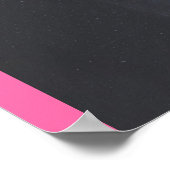 Gelukkig Valentijnsdag Roze harten Poster (Hoek)