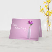 Gelukkig Valentijnsdag Wenskaart Kaart (Gele Bloem)