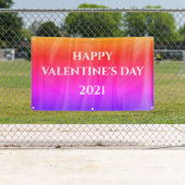 Gelukkig Valentijnsdag ziet er helder kleurrijk ui Spandoek (Insitu)