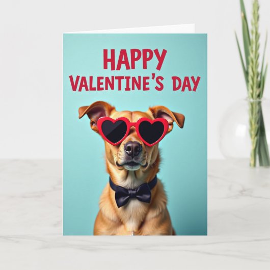 Gelukkig Valentijnshondenkaart Kaart (Voorkant)