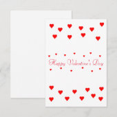 gelukkig van valentijnsdag bedankkaart (Voorkant / Achterkant)