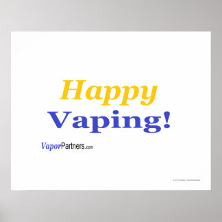 Gelukkig Vaping Poster voor die speciale gelegenhe