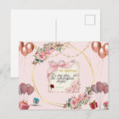 Gelukkig Verjaardag  Briefkaart (Voorkant / Achterkant)