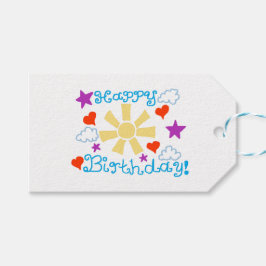 Gelukkig Verjaardag Cadeaulabel