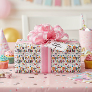 Gelukkig Verjaardag Cadeaupapier