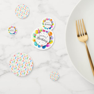 Gelukkig Verjaardag Confetti