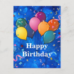 "Gelukkig Verjaardag," Feest, Briefkaart
