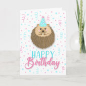 Gelukkig Verjaardag Hedgie Kaart (Voorkant)