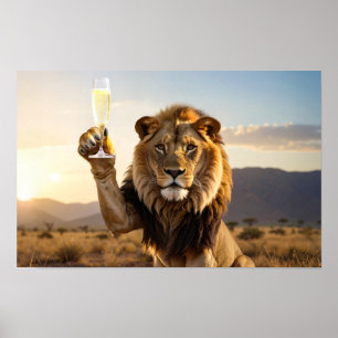 Gelukkig Verjaardag Leeuw - Felicitaties - Poster