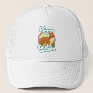 Gelukkig Verjaardag Logo Trucker Pet