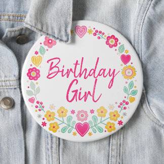 Gelukkig Verjaardag Ronde Button 6,0 Cm